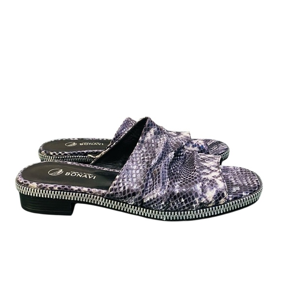 Bonavi Shoes - Bonavi Jade Slide Leather Camo Sandals Euro 39